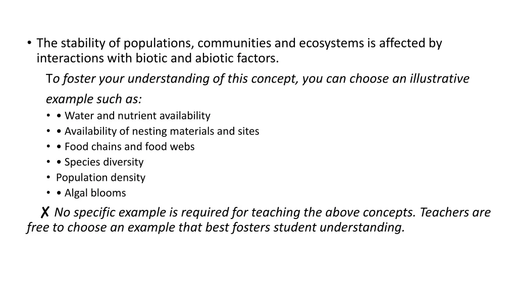 the stability of populations communities