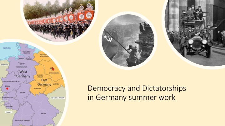 democracy and dictatorships in germany summer work