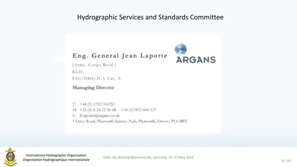 hydrographic services and standards committee 1