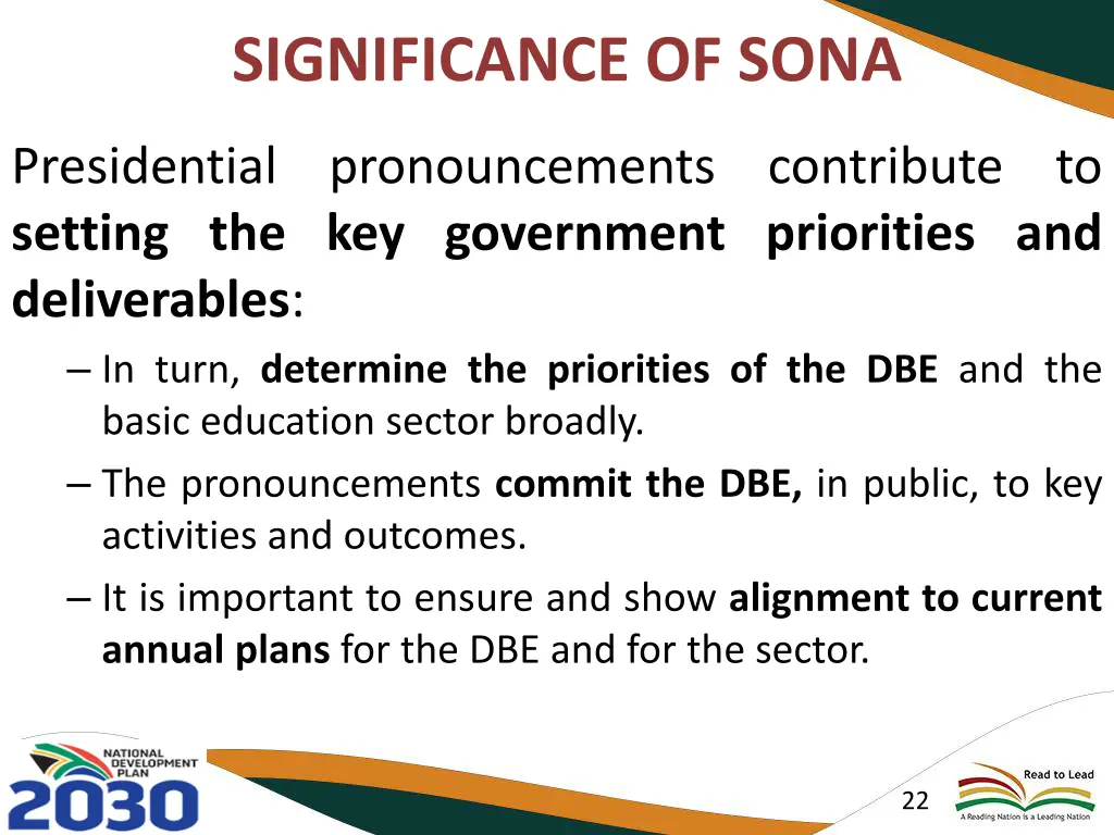 significance of sona