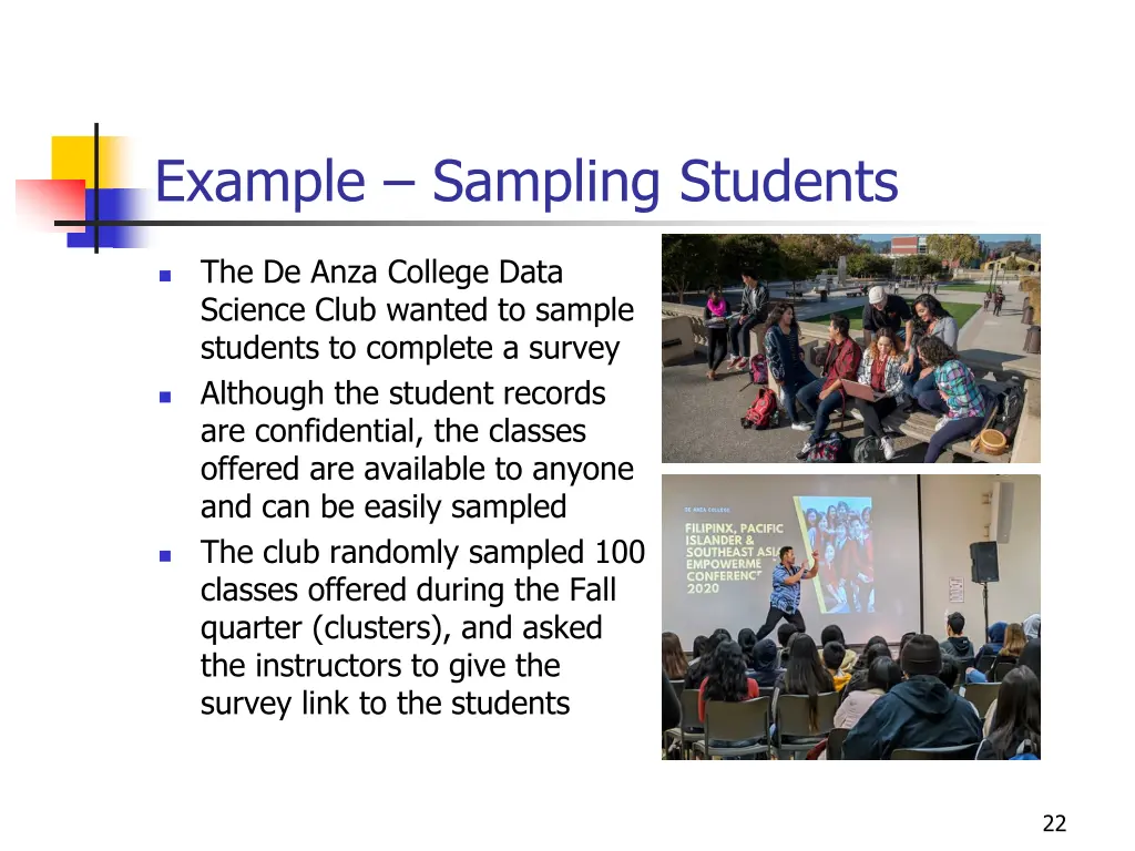 example sampling students