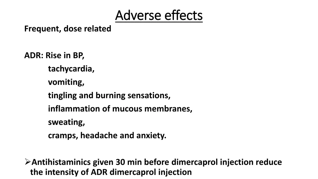 adverse effects adverse effects