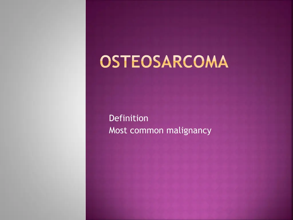 osteosarcoma