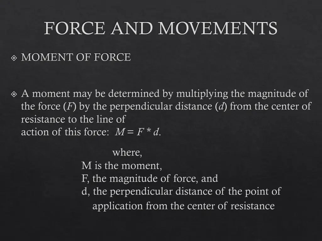 force and movements 11