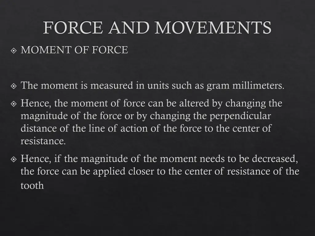 force and movements 12