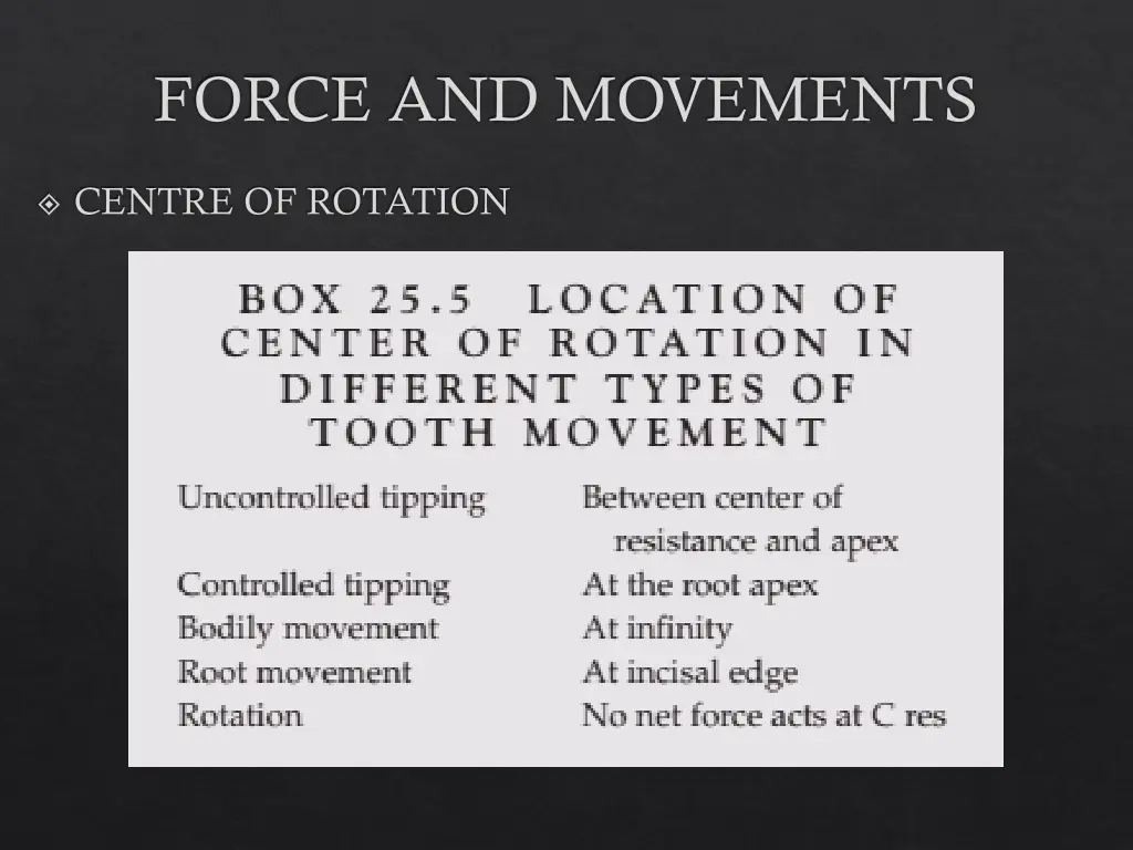 force and movements 9