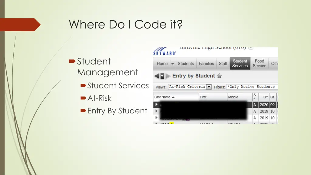 where do i code it 1