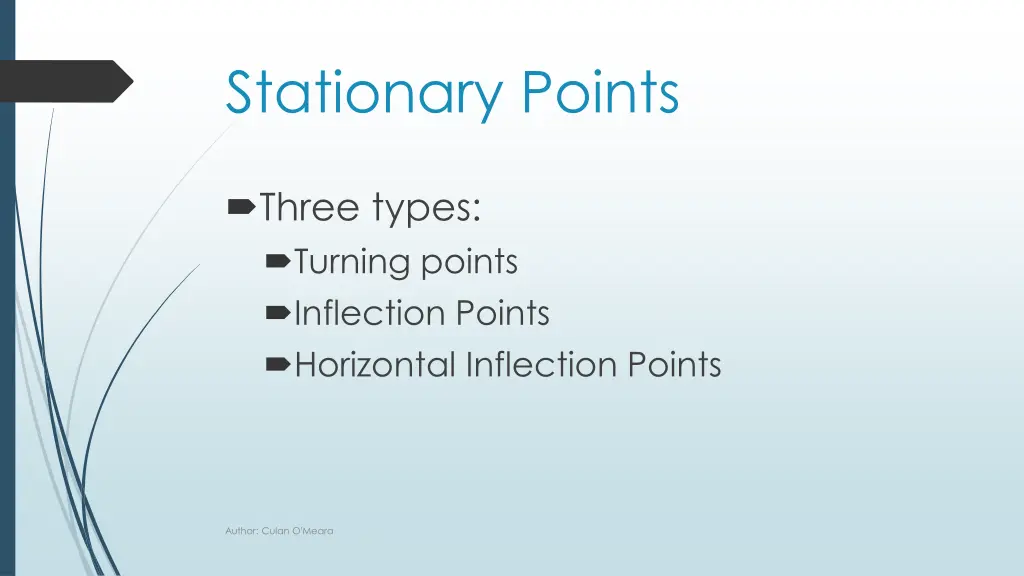 stationary points