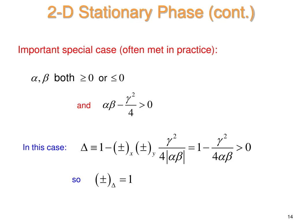 2 d stationary phase cont 11