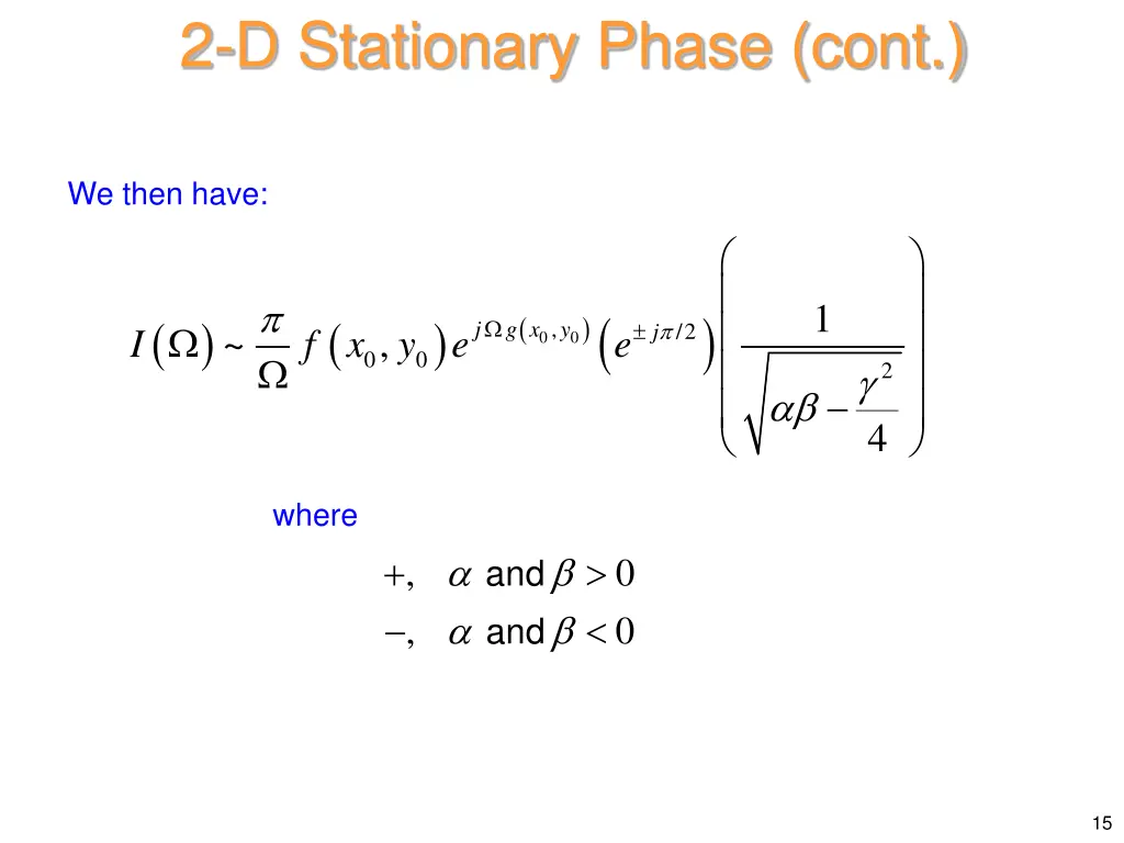 2 d stationary phase cont 12