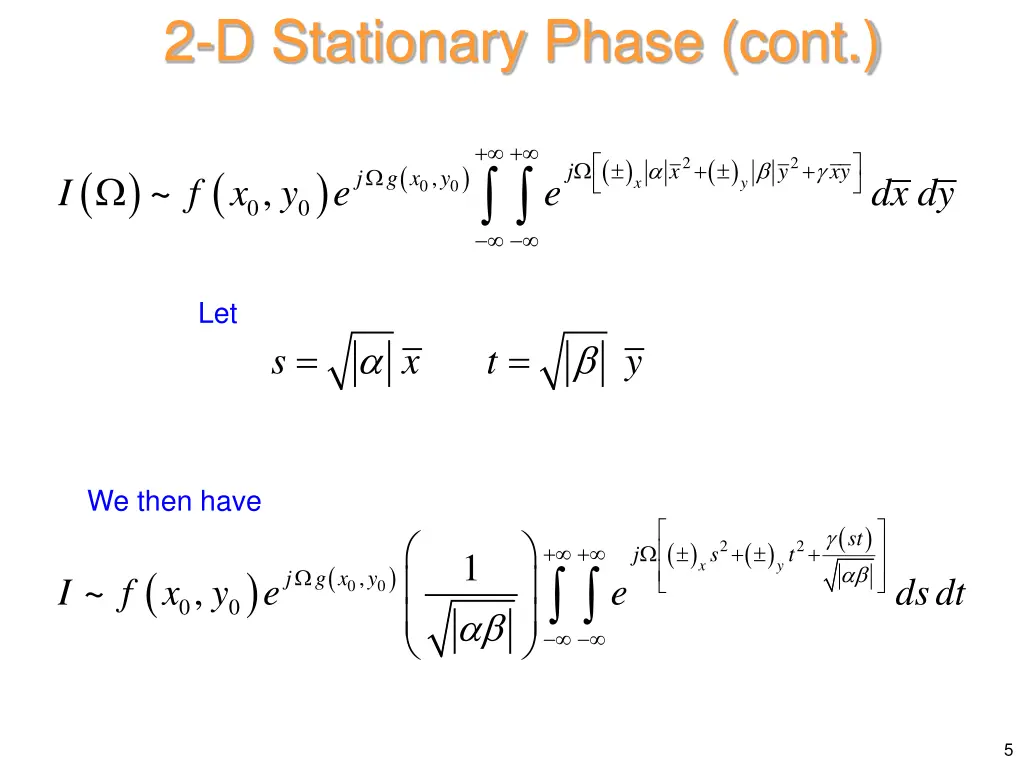 2 d stationary phase cont 2