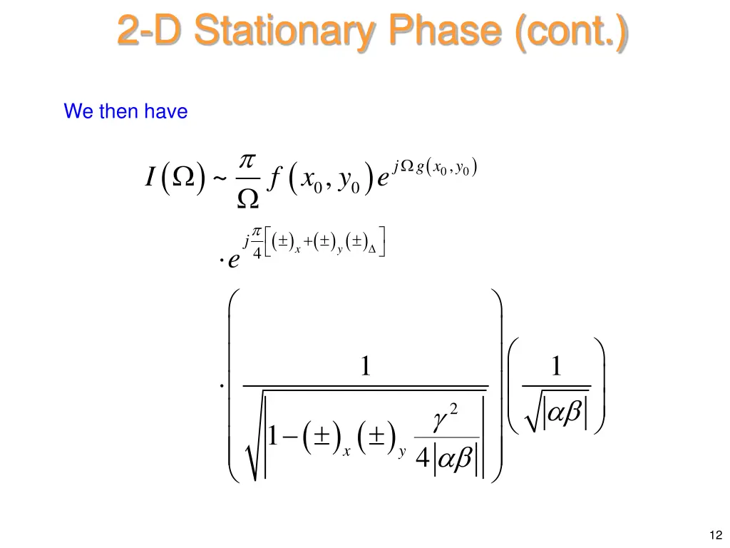 2 d stationary phase cont 9