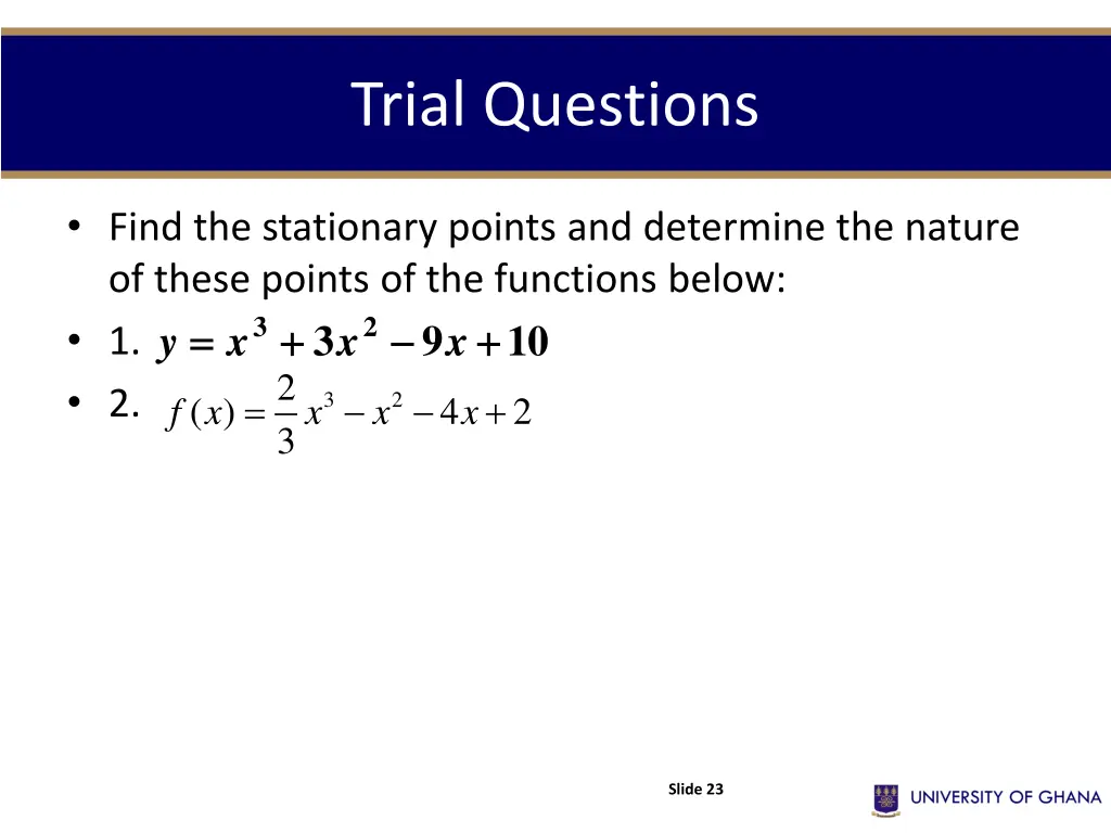 trial questions