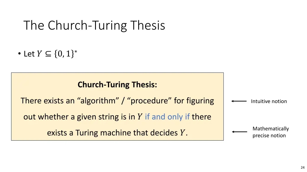 the church turing thesis 2