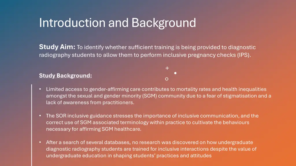 introduction and background