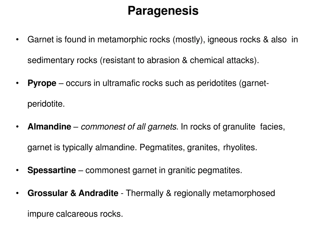 paragenesis