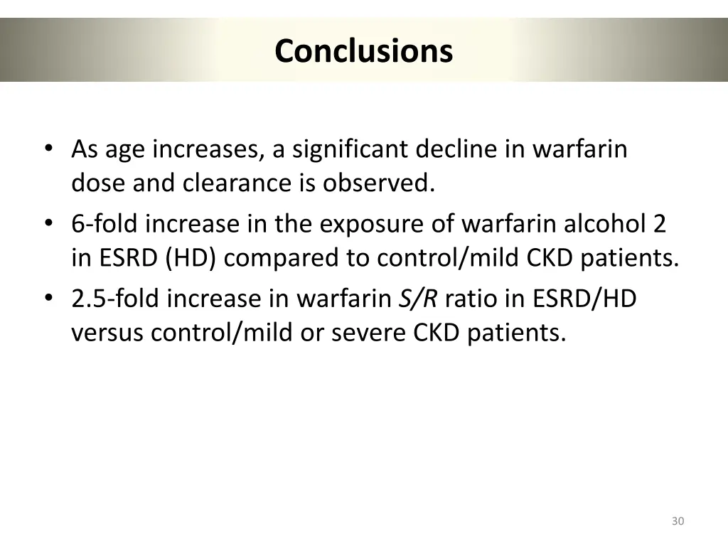conclusions