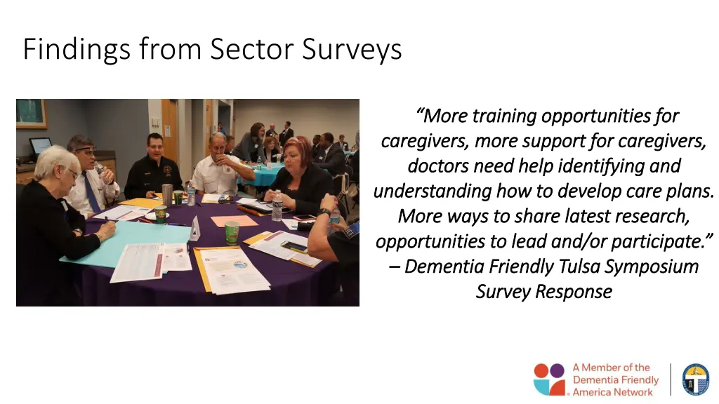 findings from sector surveys