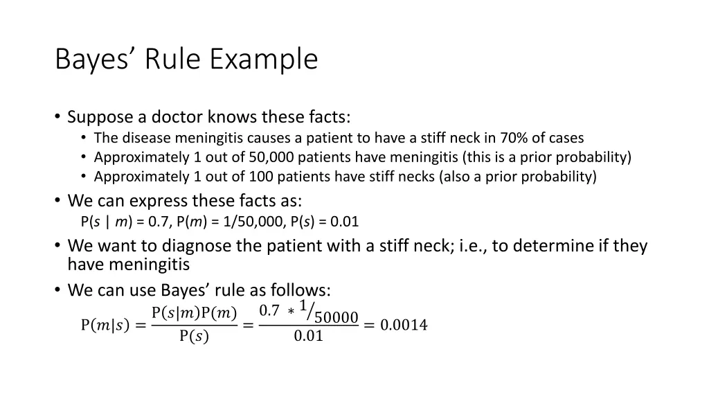 bayes rule example