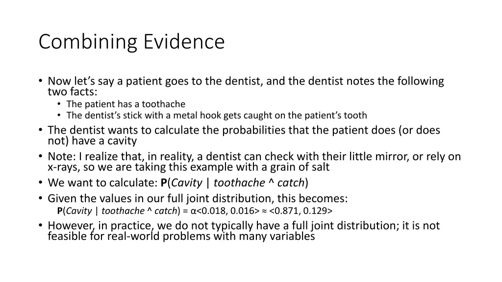 combining evidence