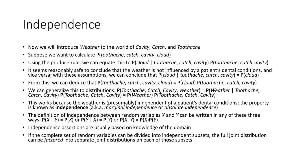 independence