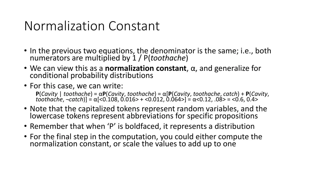 normalization constant