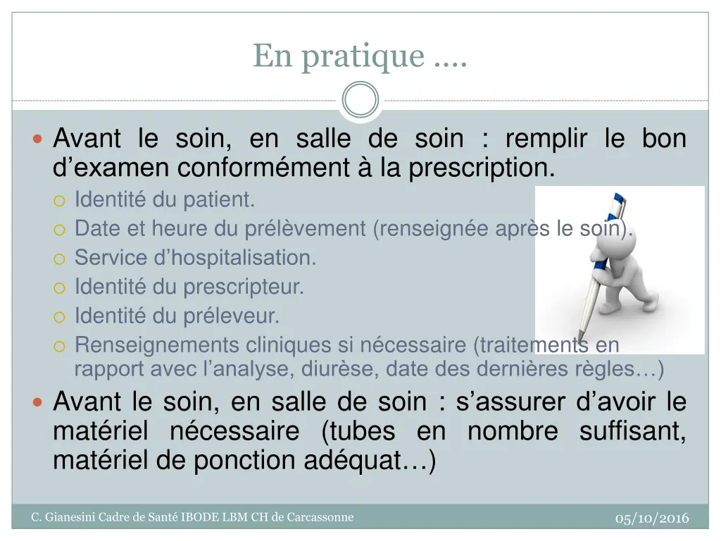 en pratique