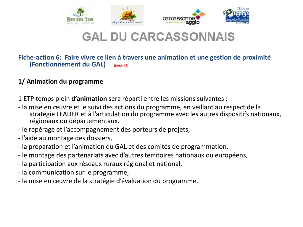 fiche action 6 faire vivre ce lien travers
