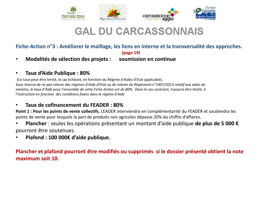 fiche action n 3 am liorer le maillage les liens