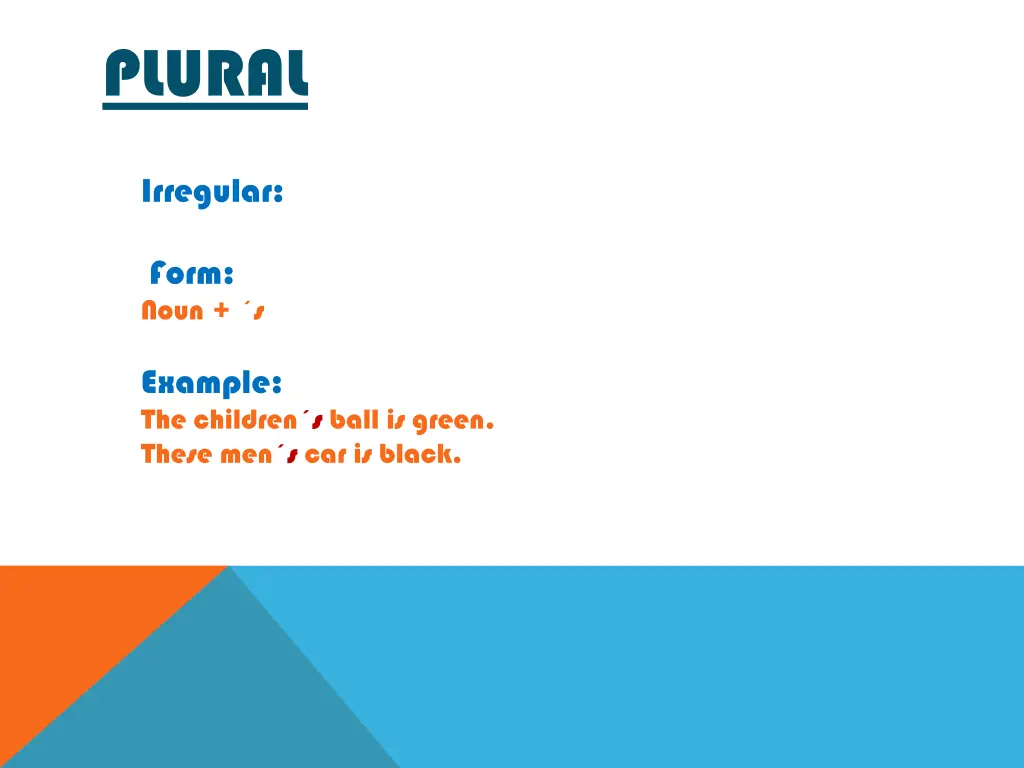 plural 1