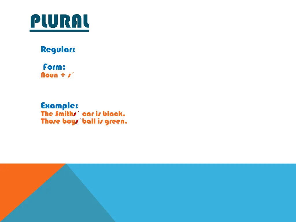 plural