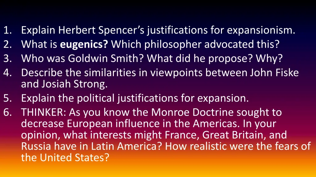 1 explain herbert spencer s justifications