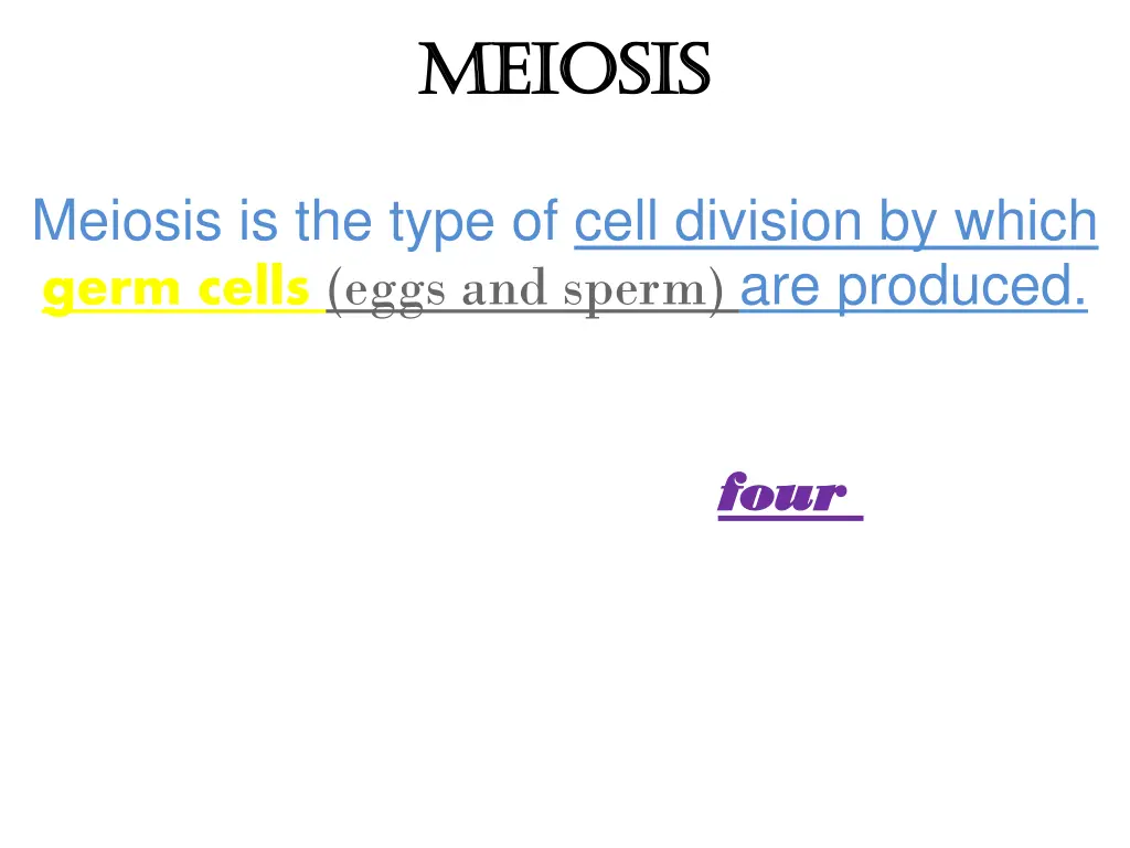 meiosis meiosis
