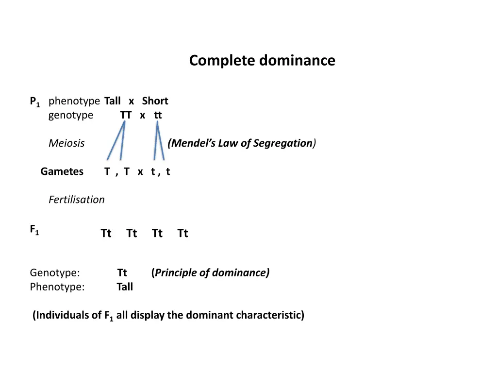 complete dominance