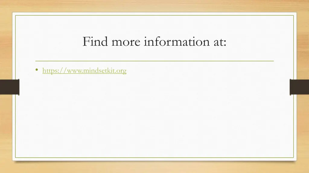find more information at