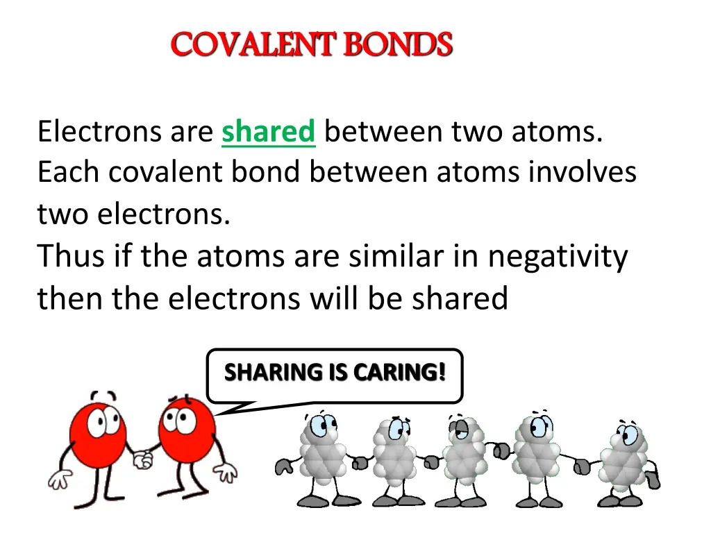 covalent bonds