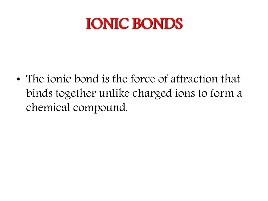 ionic bonds 1