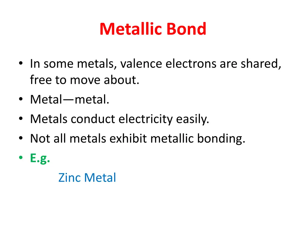 metallic bond