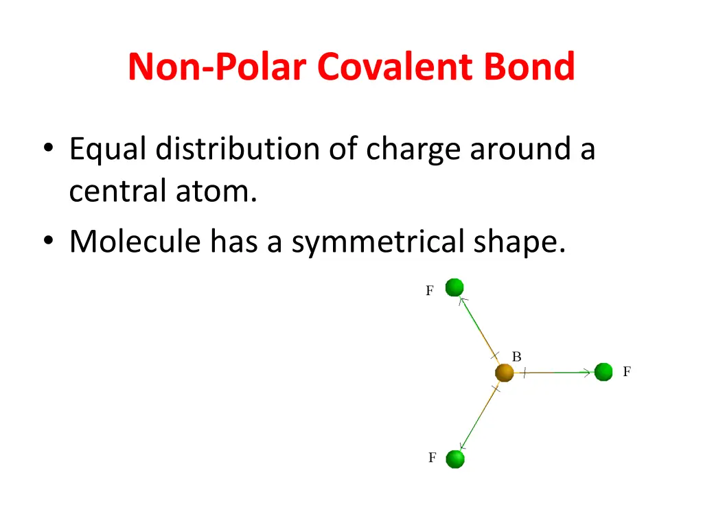 non polar covalent bond