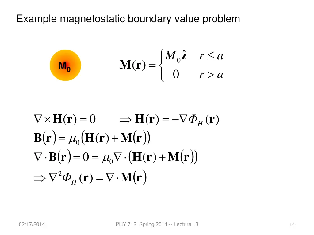 example magnetostatic boundary value problem