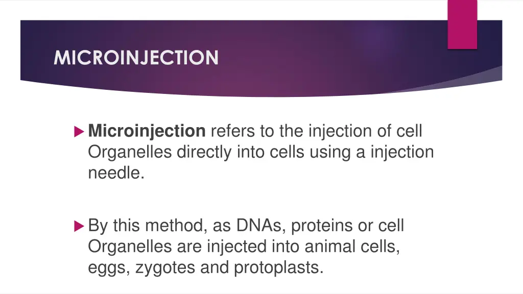 microinjection