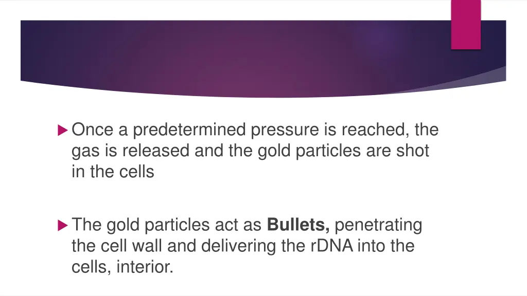 once a predetermined pressure is reached