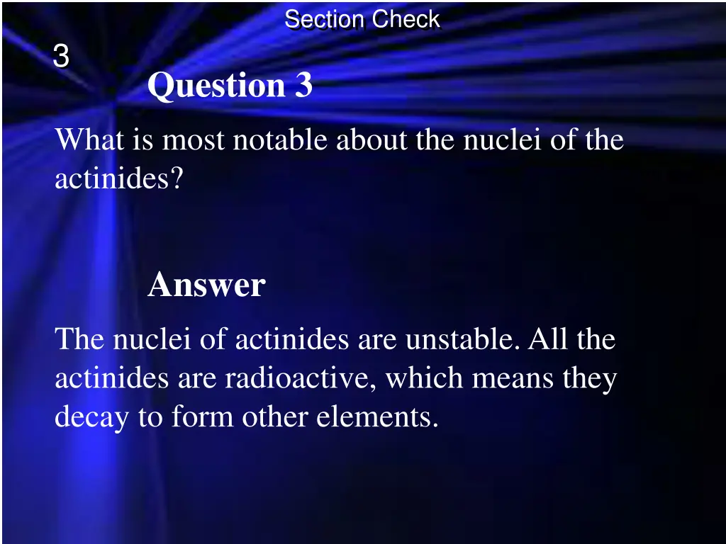 section check 2