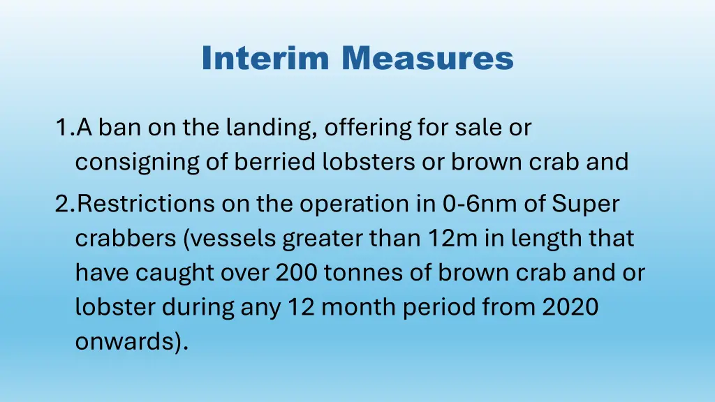 interim measures