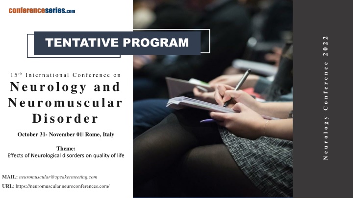 tentative program