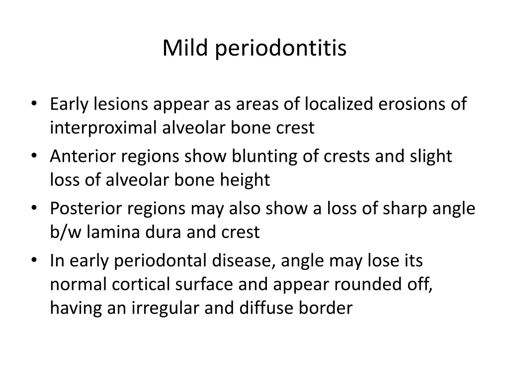 mild periodontitis