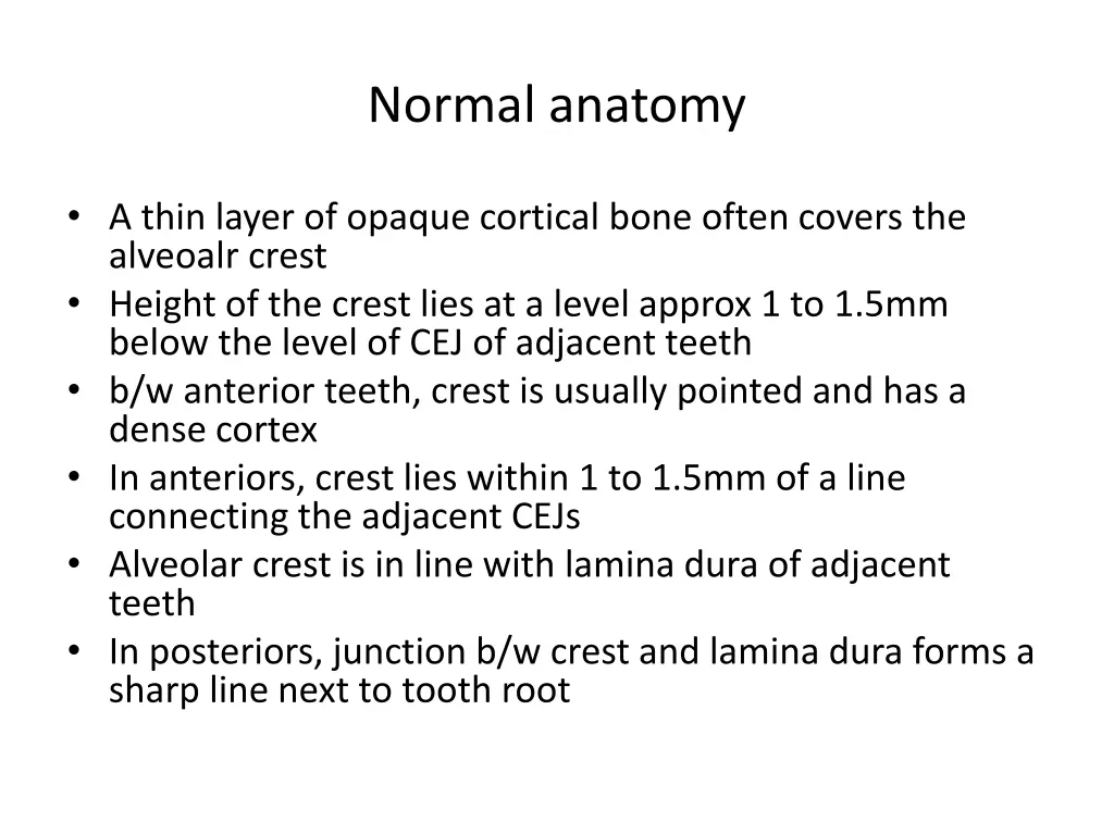 normal anatomy