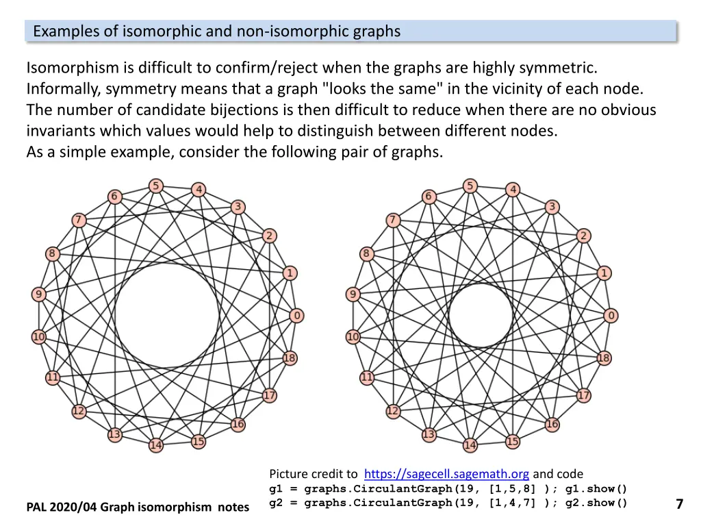 examples of isomorphic and non isomorphic graphs 5