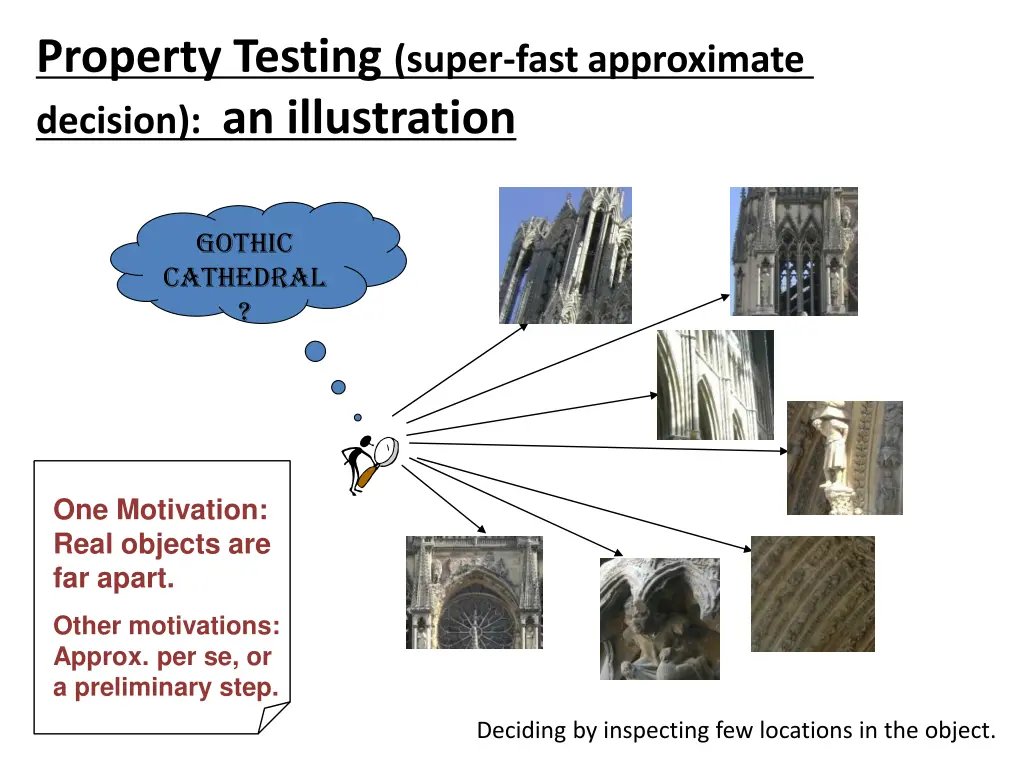 property testing super fast approximate decision