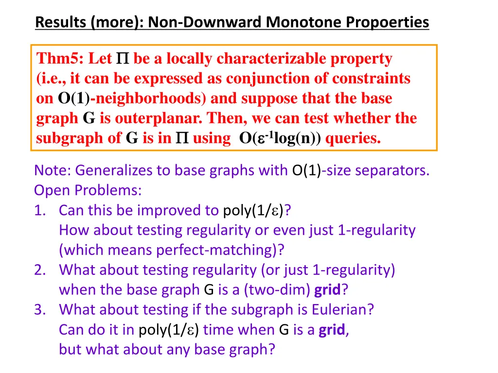 results more non downward monotone propoerties